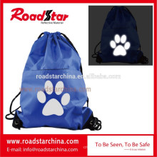 Hot selling promotional reflective drawstring bag